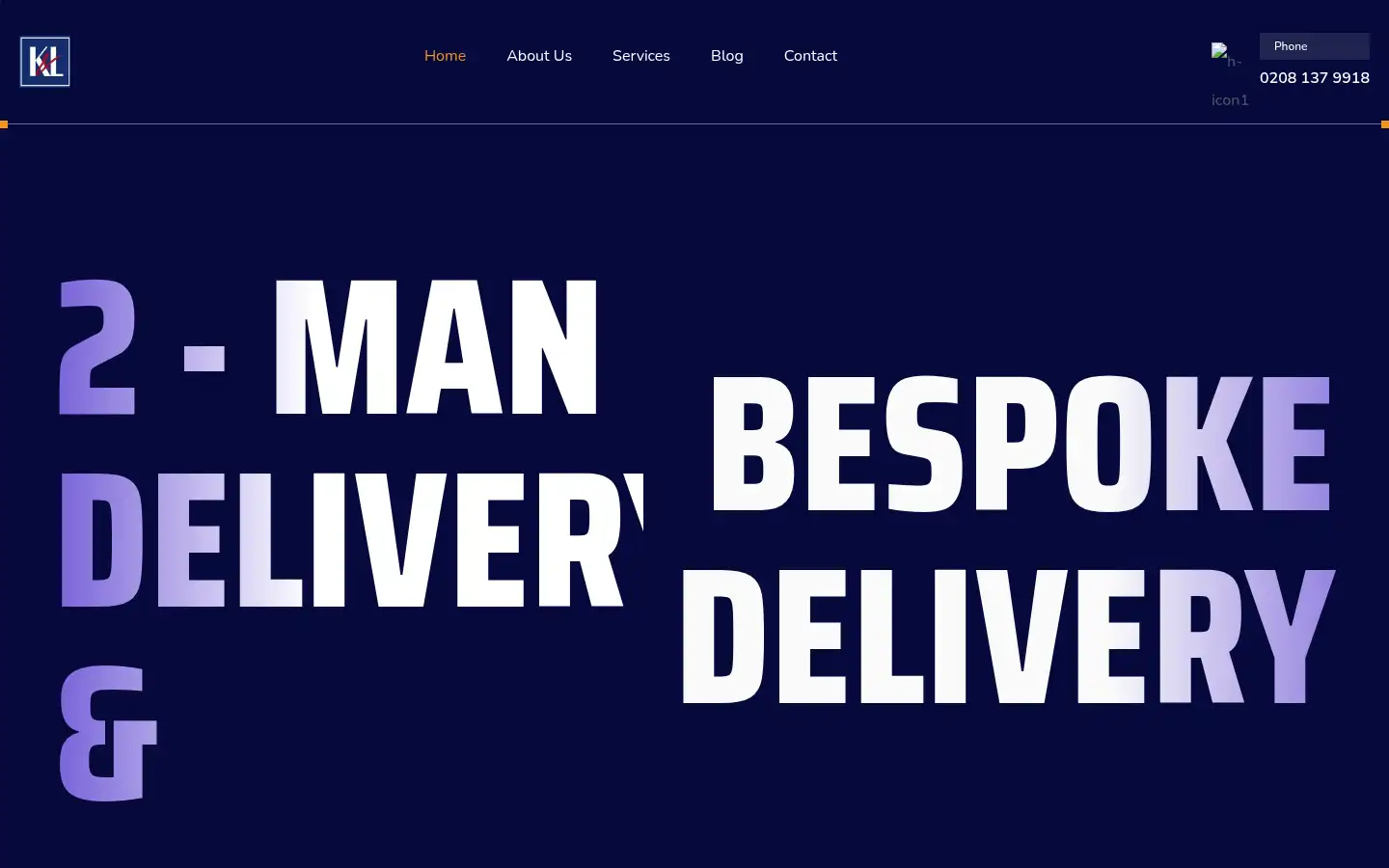 Screenshot of kllogistics.co.uk