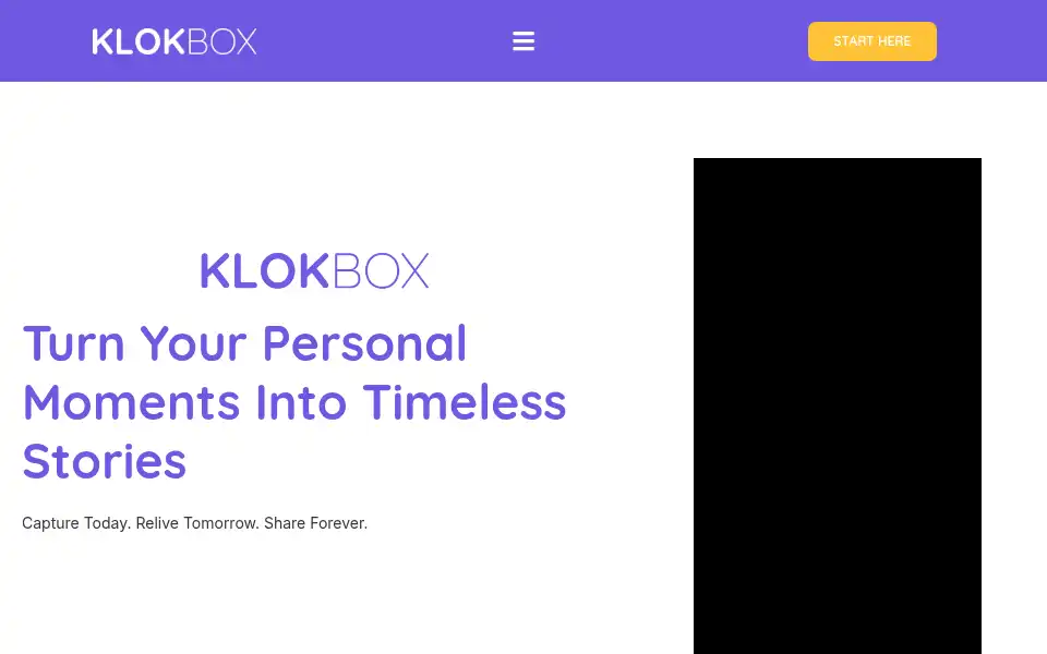 Screenshot of klokbox.com