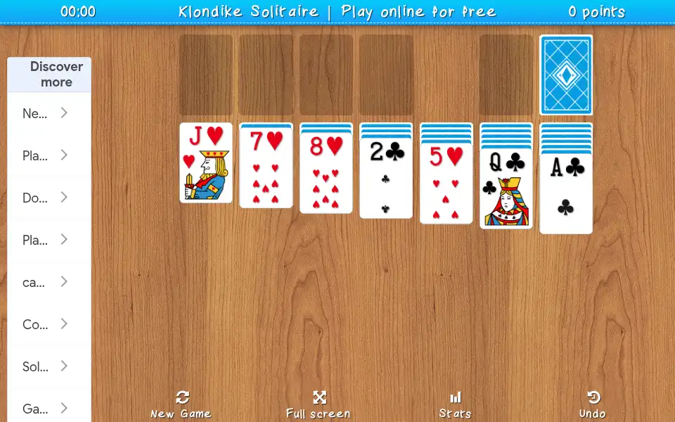 Screenshot of klondike-solitaire.online