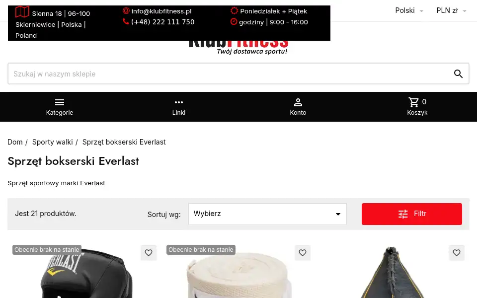 Screenshot of klubfitness.pl