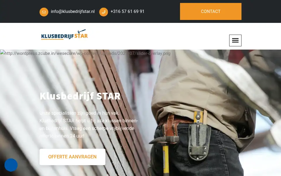 Screenshot of klusbedrijfstar.nl