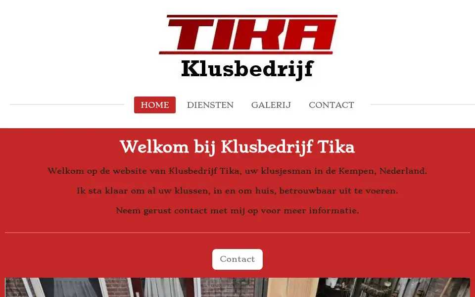 Screenshot of klusbedrijftika.nl