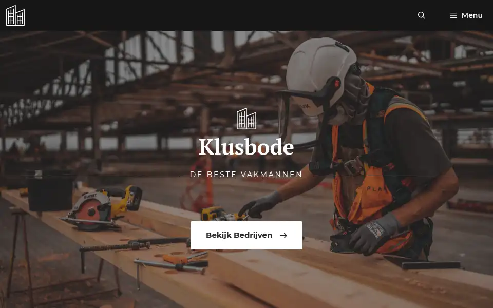 Screenshot of klusbode.nl