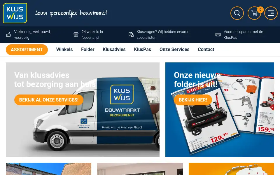 Screenshot of kluswijs.nl