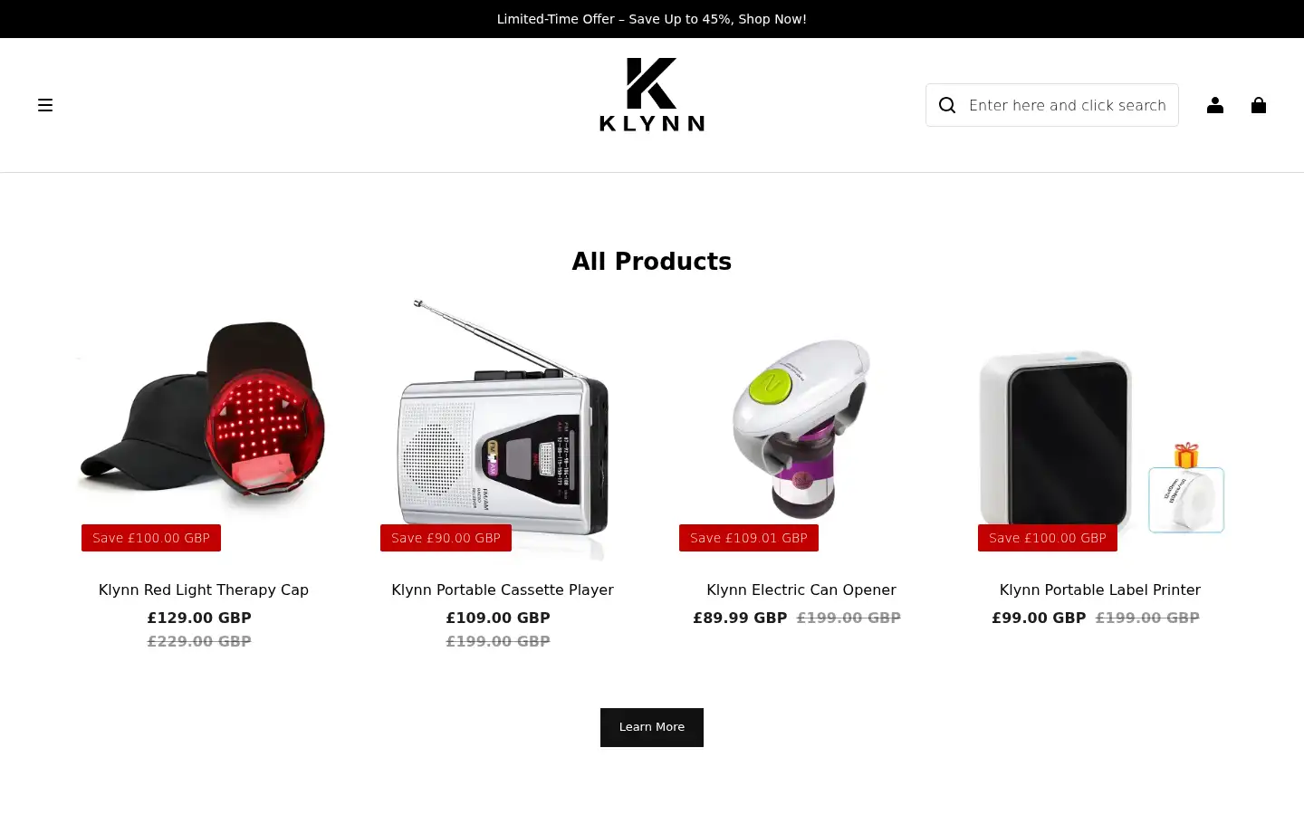 Screenshot of klynn-uk.com