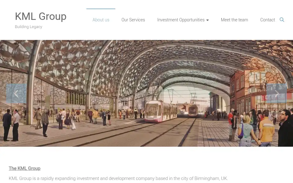 Screenshot of kmlgroup.co.uk