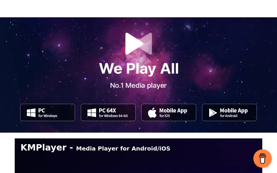 Screenshot of kmplayer.com