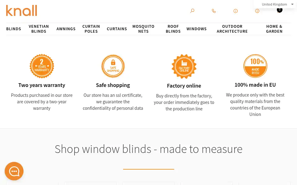 Screenshot of knall.uk