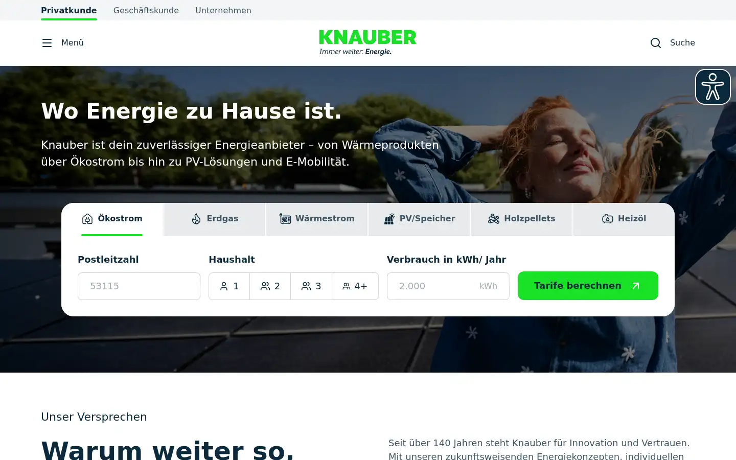 Screenshot of knauber.de