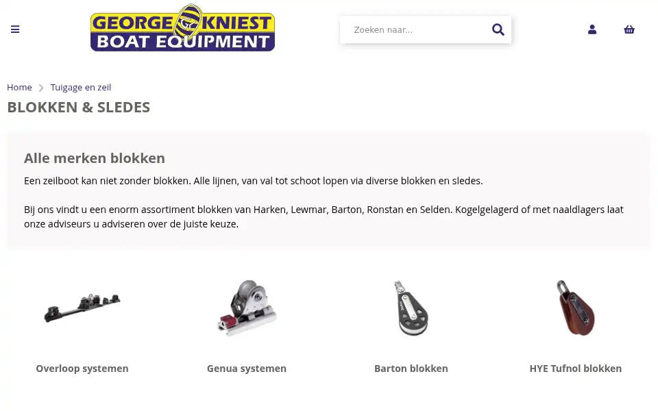 Screenshot of kniest.nl