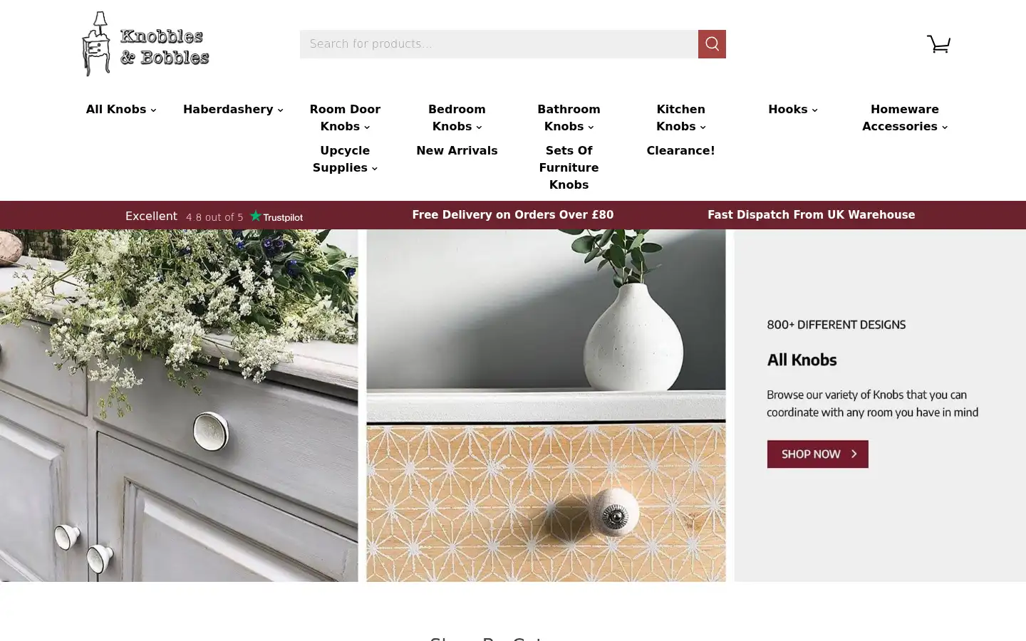 Screenshot of knobblesandbobbles.com