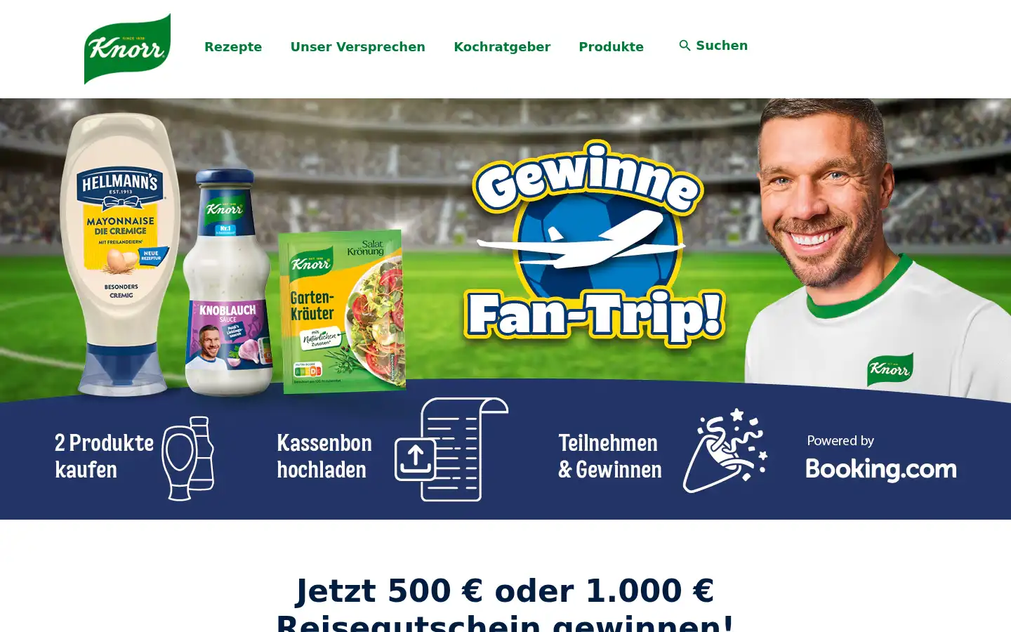 Screenshot of knorr.com