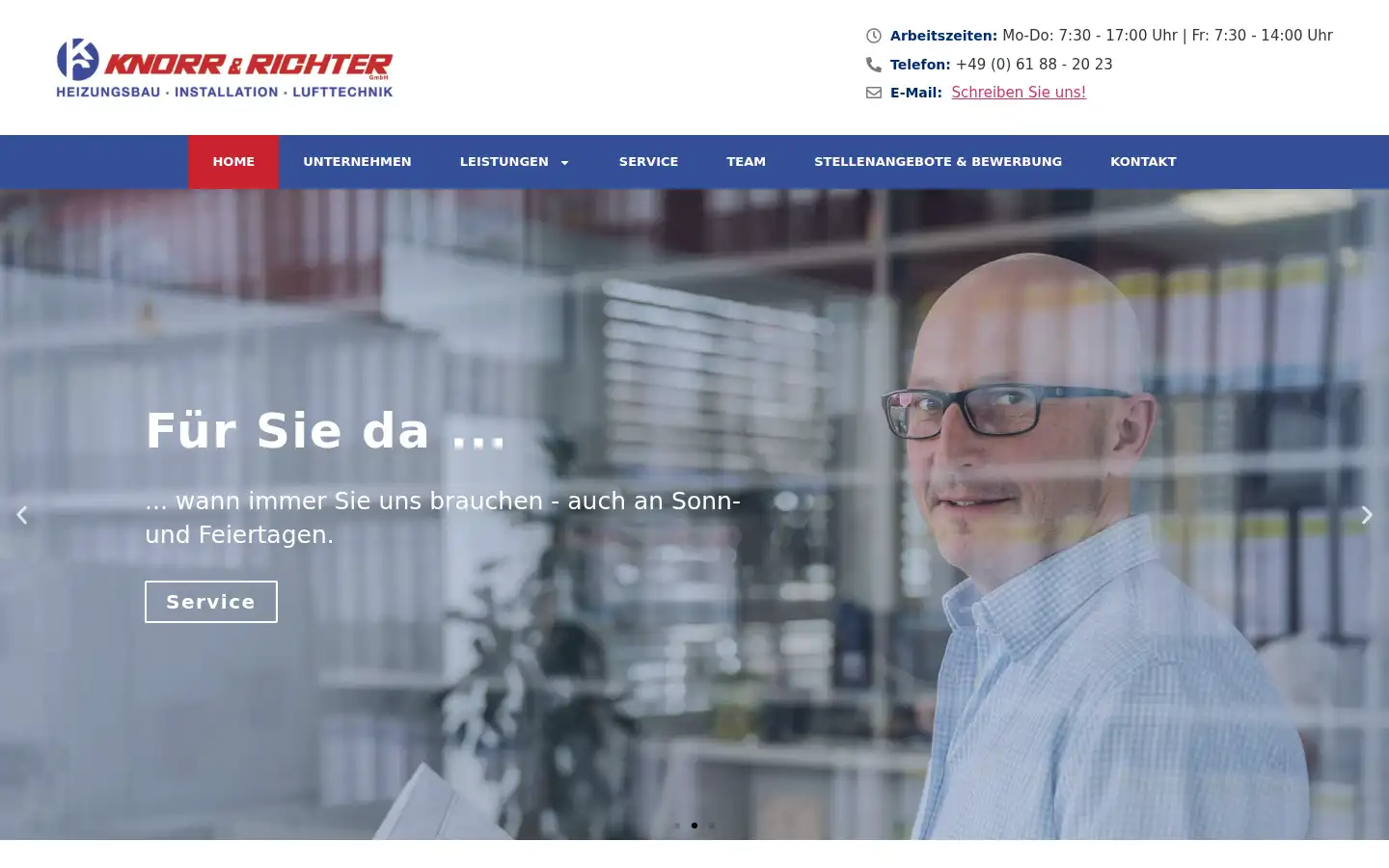 Screenshot of knorr-richter.de