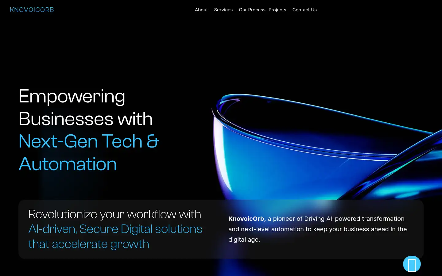Screenshot of knovoicorb.com