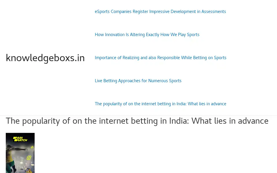 Screenshot of knowledgeboxs.in