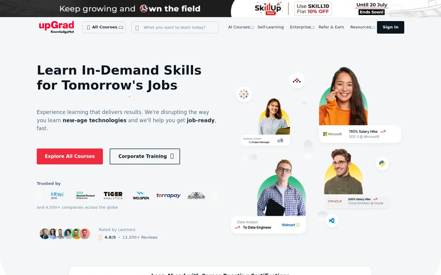 Screenshot of knowledgehut.com