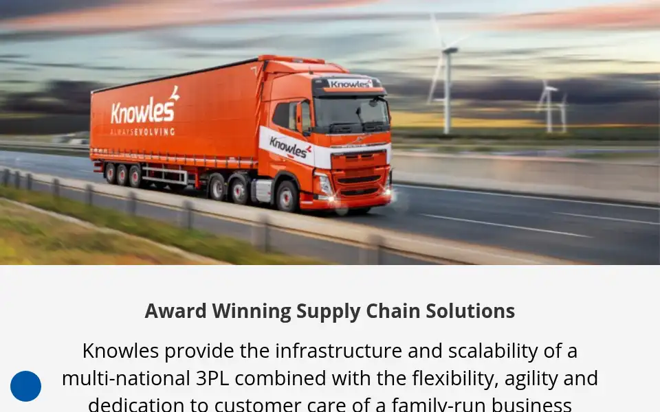 Screenshot of knowleslogistics.com