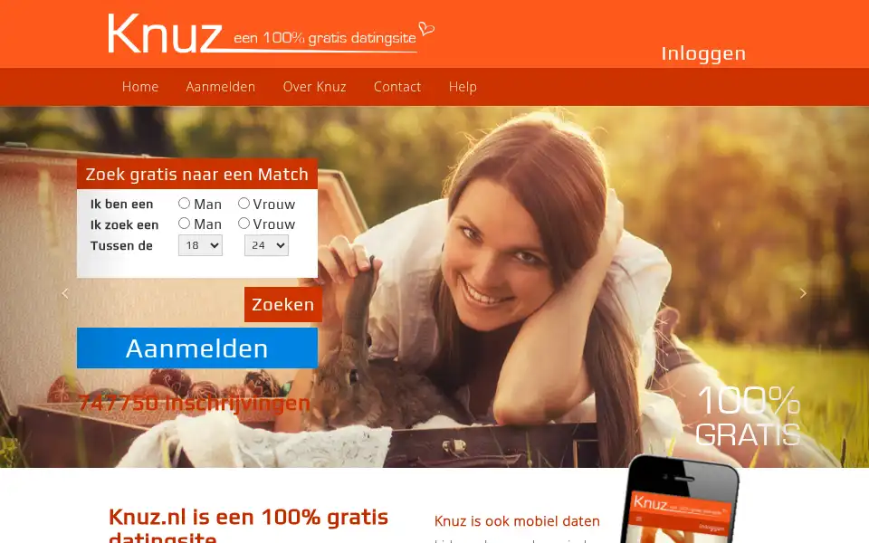 Screenshot of knuz.nl