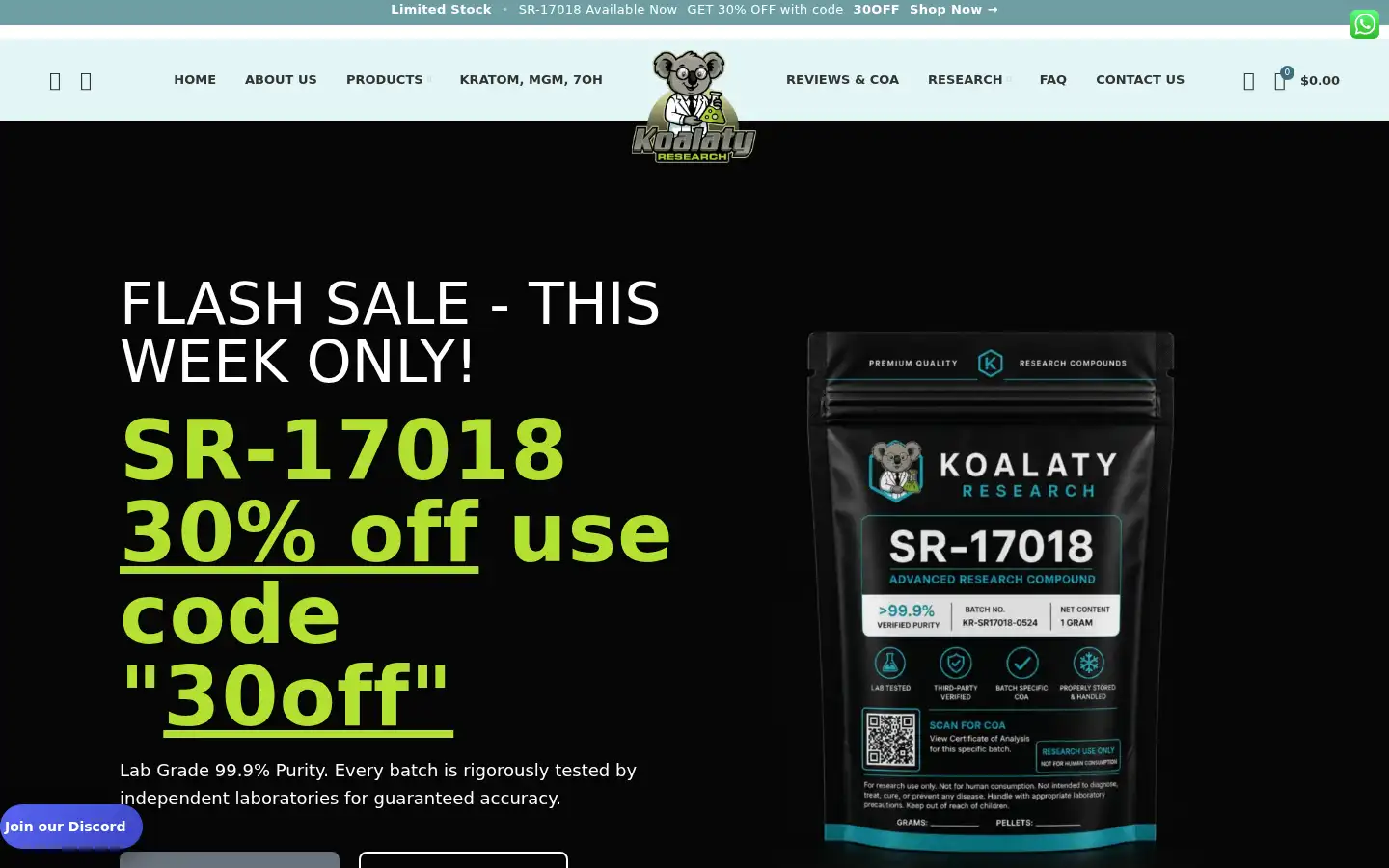 Screenshot of koalatyresearch.com