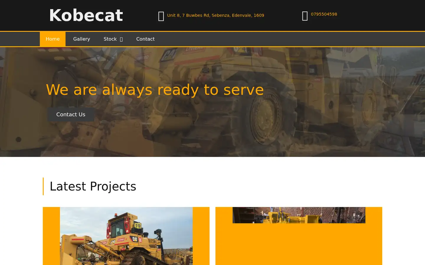 Screenshot of kobecat.co.za