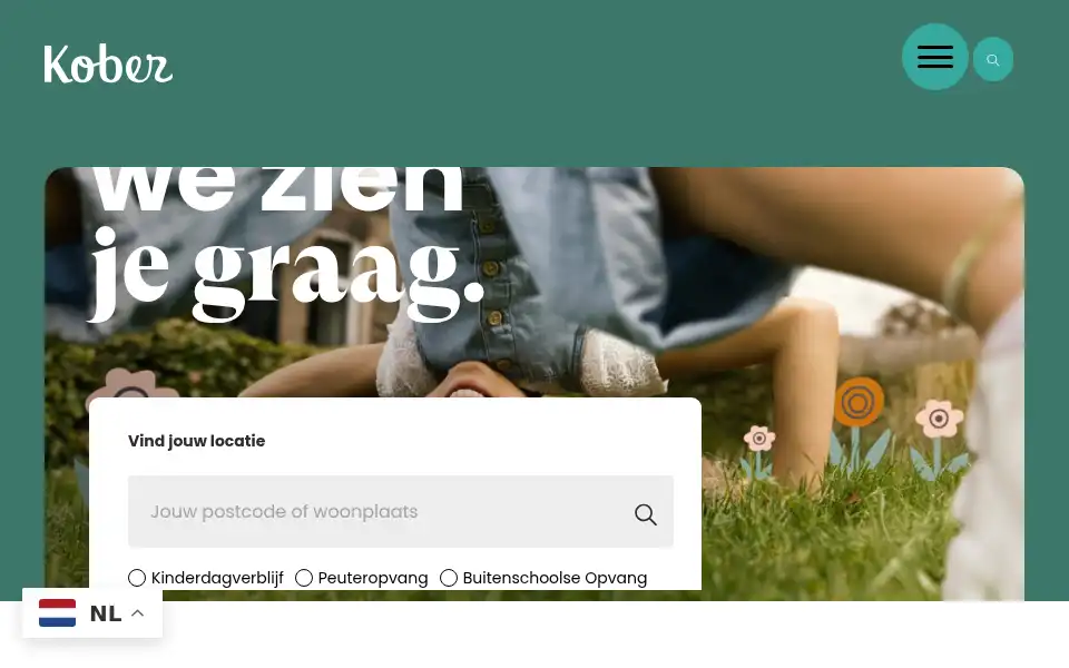 Screenshot of kober.nl