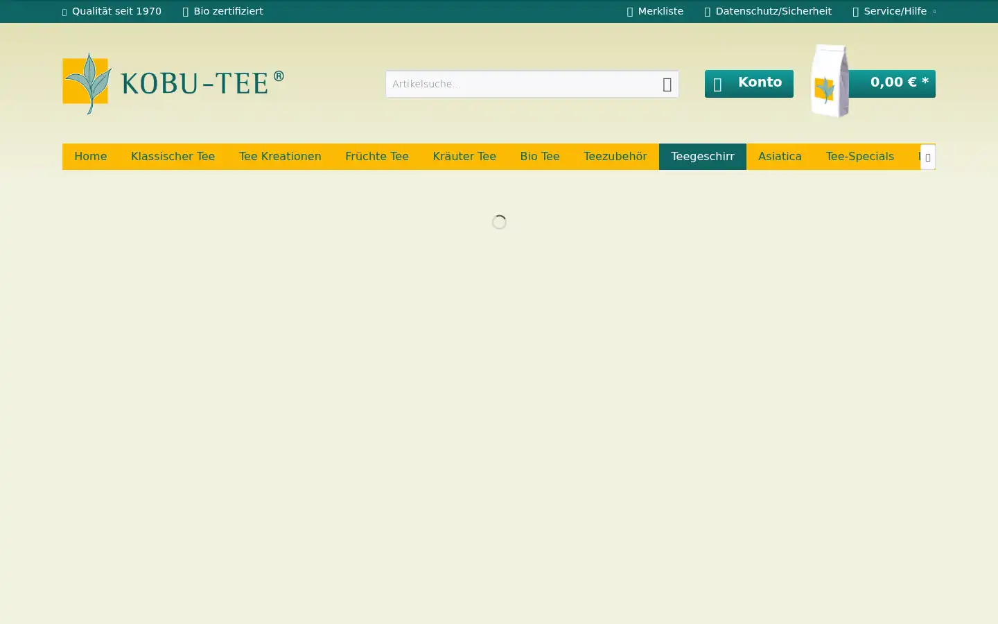 Screenshot of kobu-teeversand.de