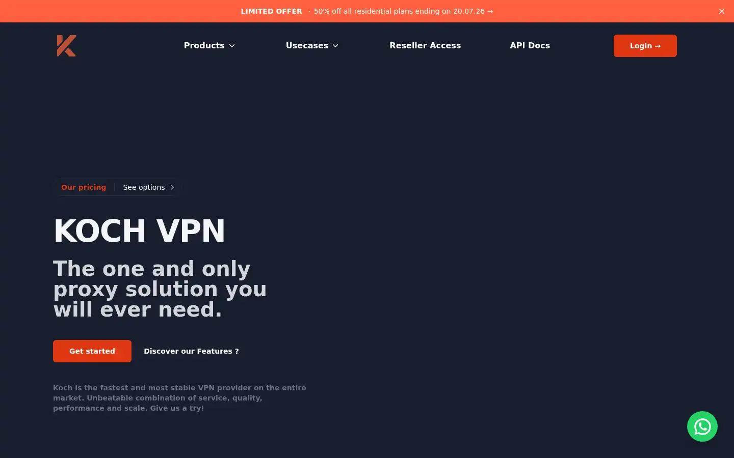 Screenshot of koch.gg