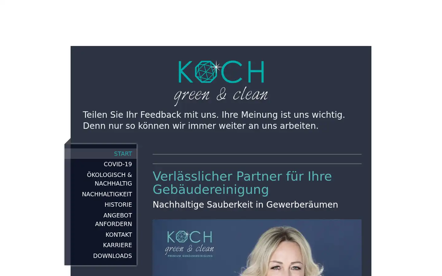 Screenshot of koch-green-clean.de
