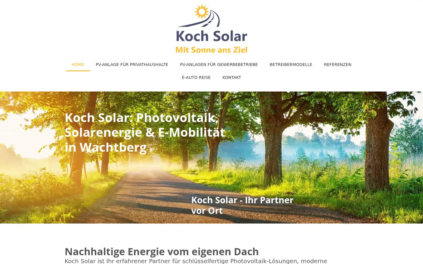 Screenshot of koch-solar.de