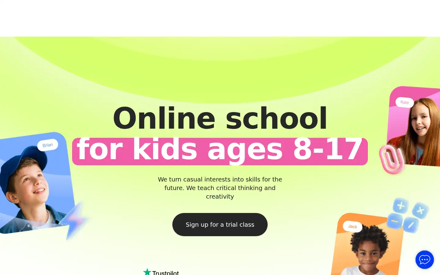 Screenshot of kodland.org