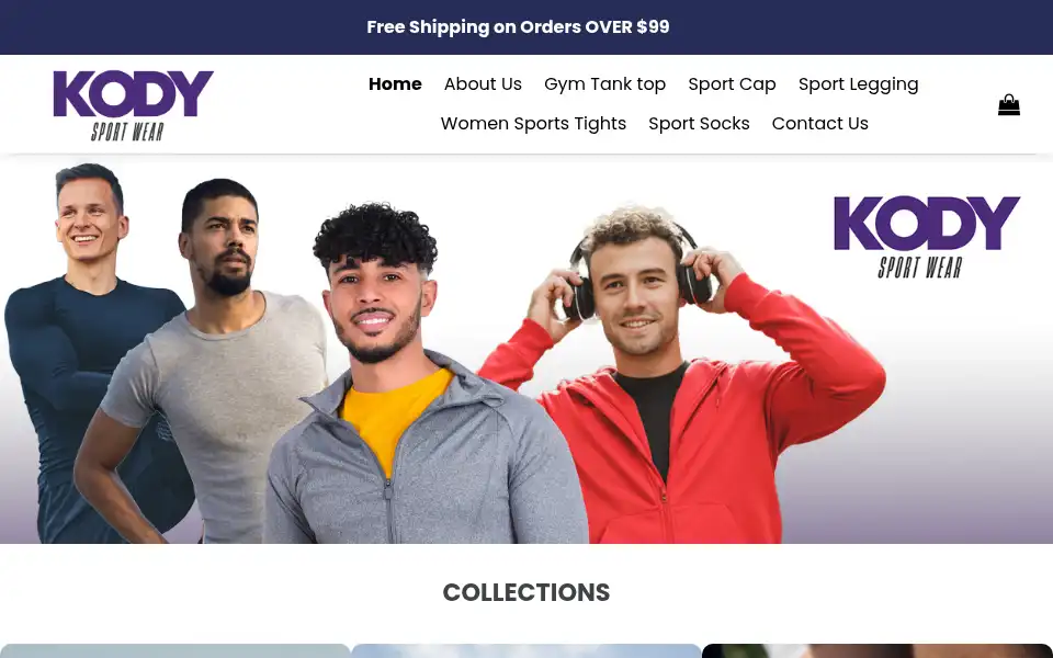Screenshot of kodysports.com