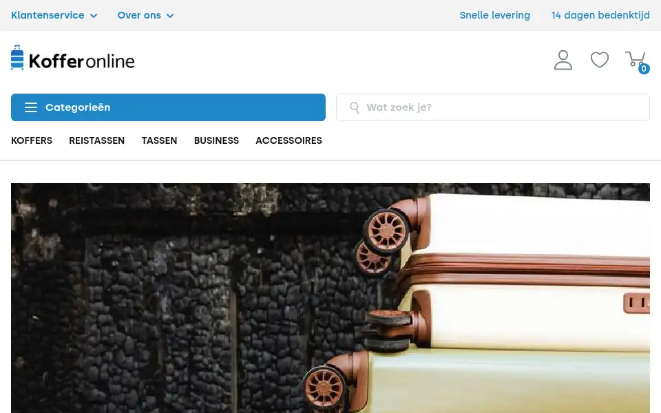 Screenshot of kofferonline.nl