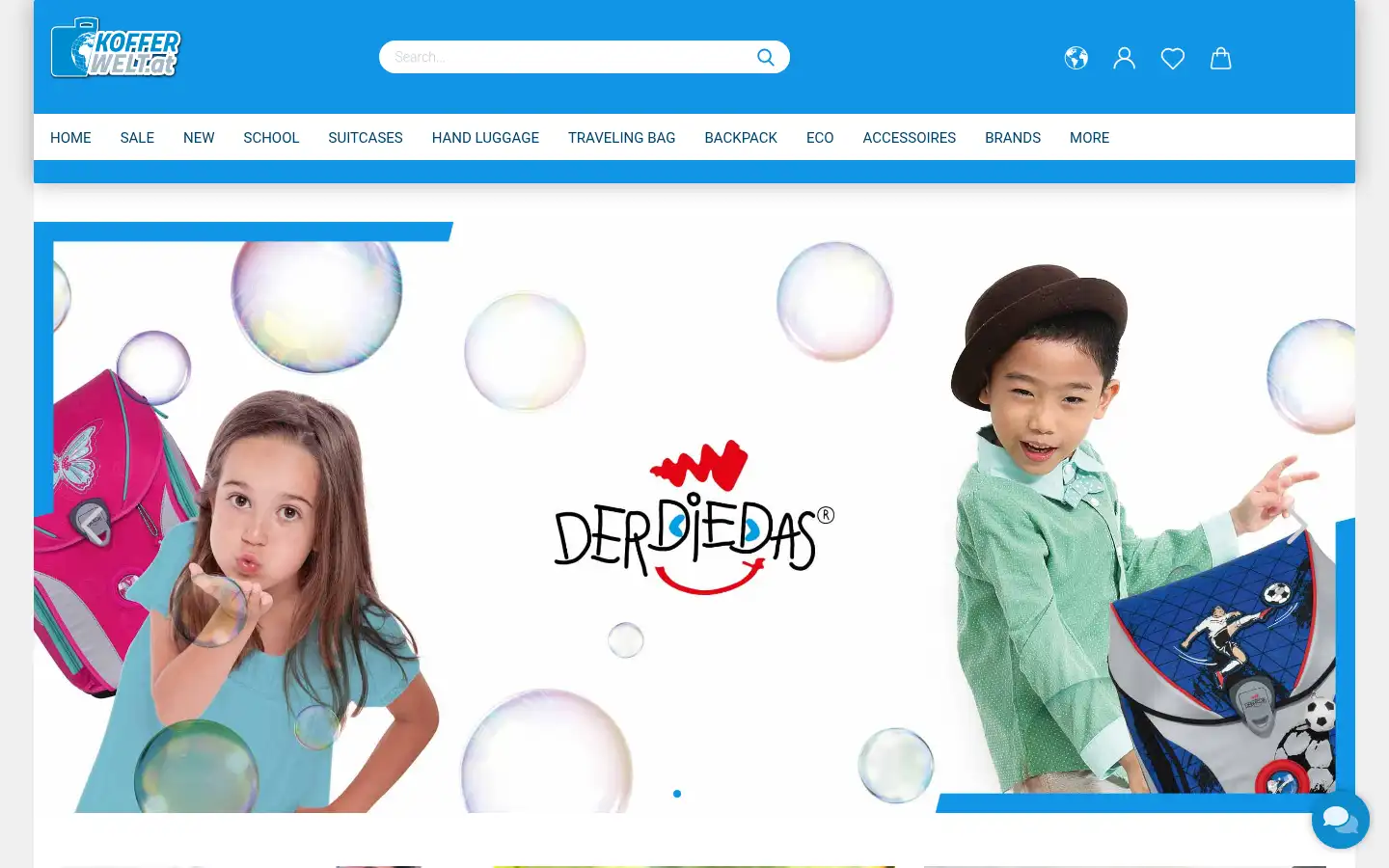 Screenshot of kofferwelt.at