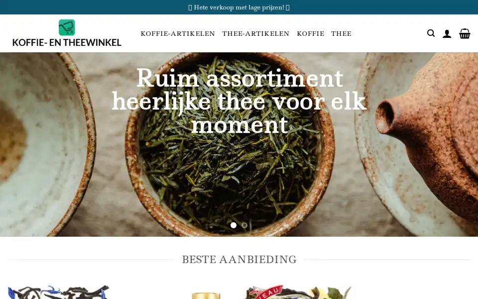 Screenshot of koffiedrankjesnl.com