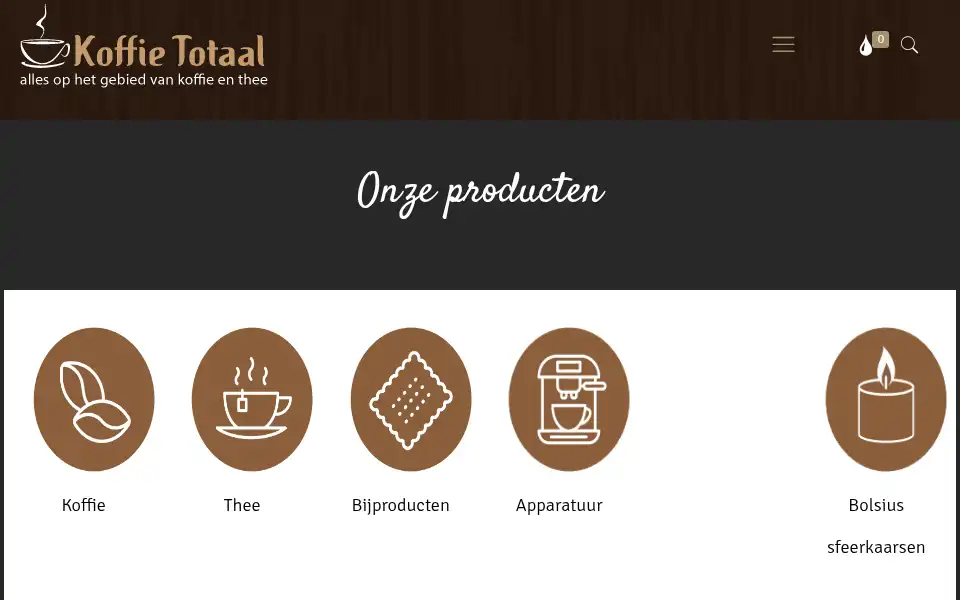 Screenshot of koffietotaal.com