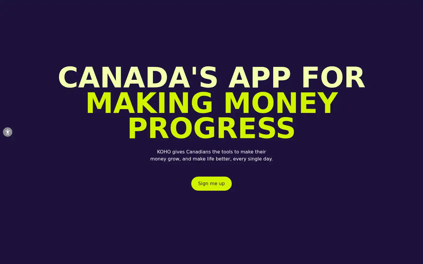 Screenshot of koho.ca