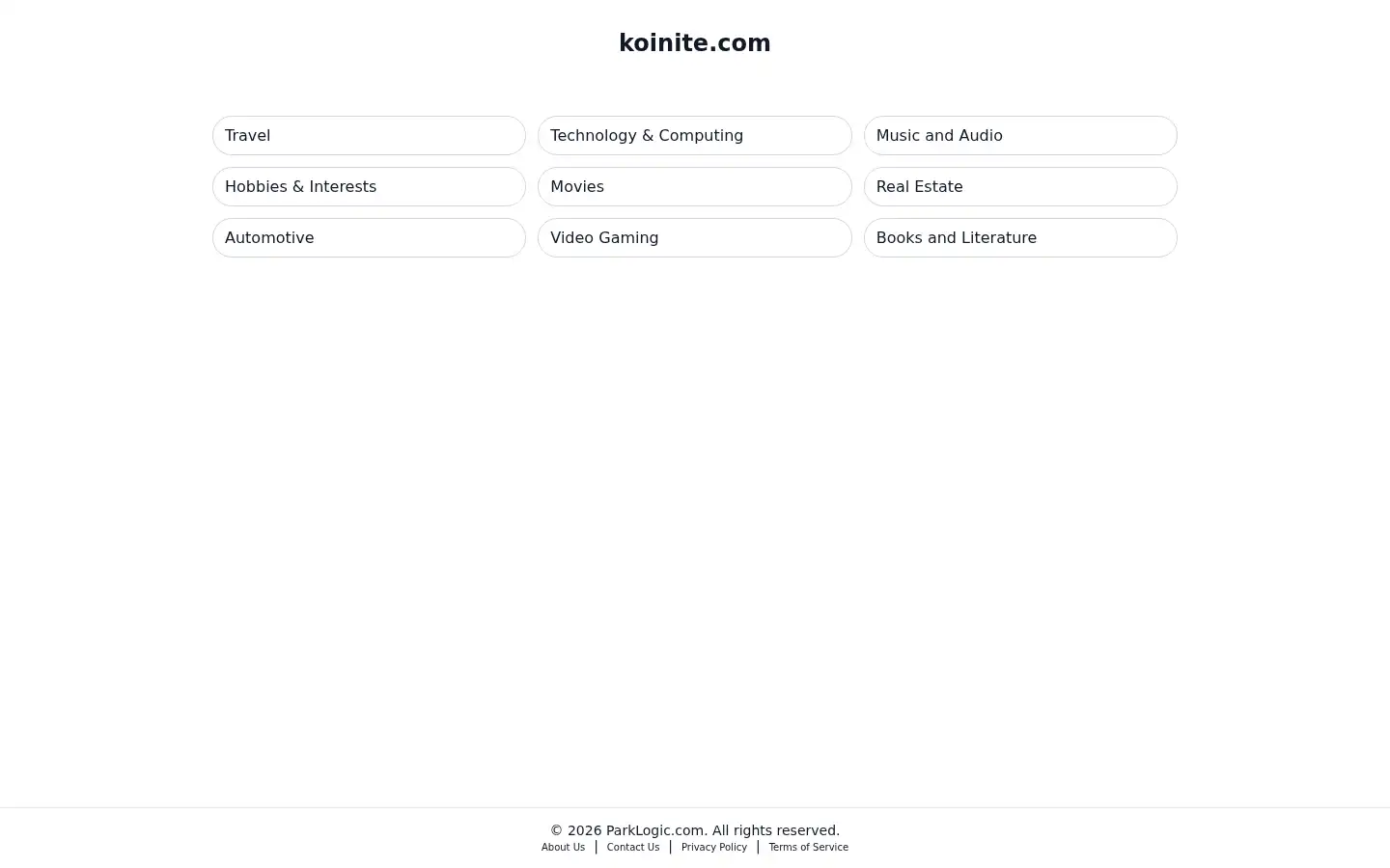 Screenshot of koinite.com