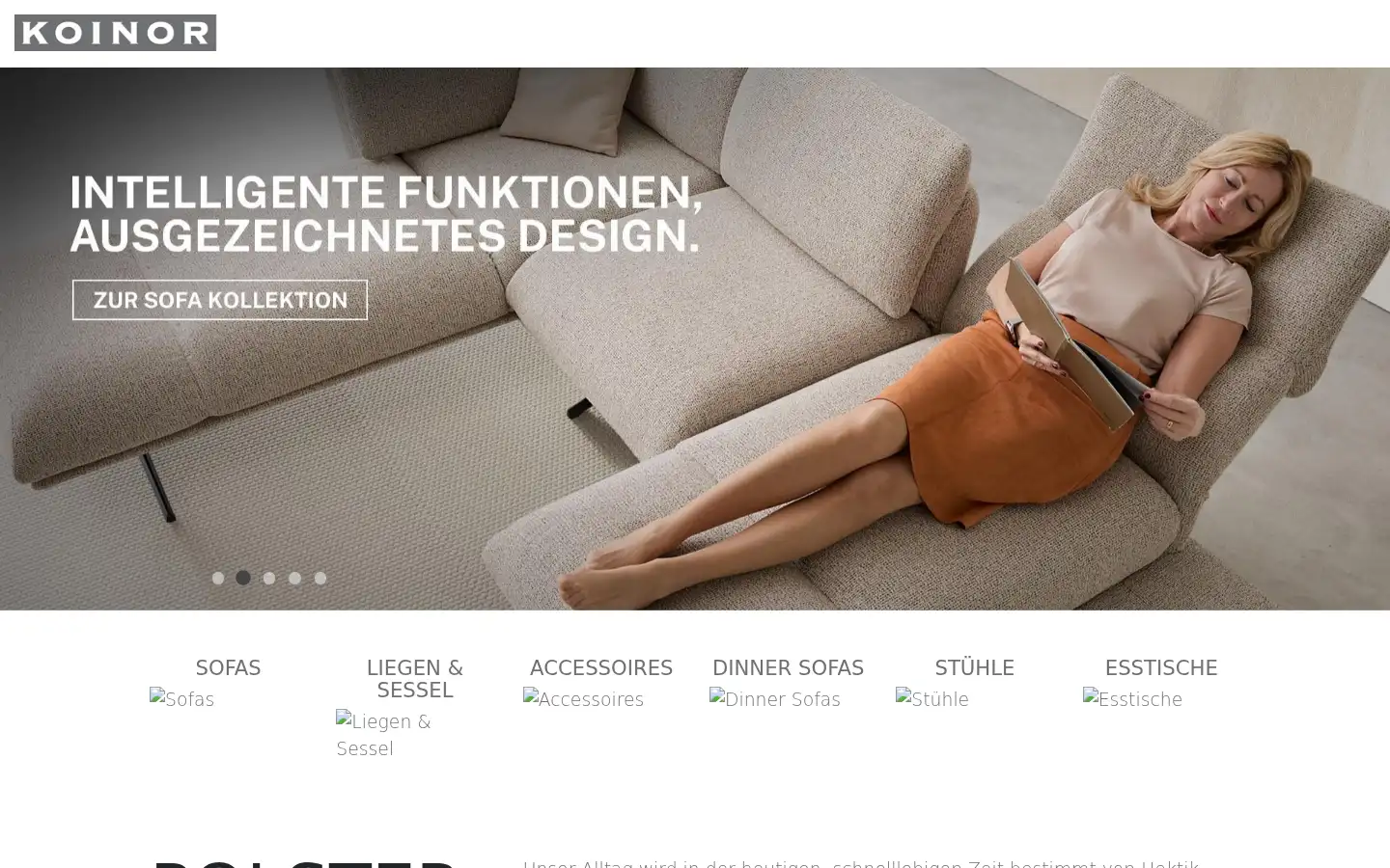 Screenshot of koinor.com