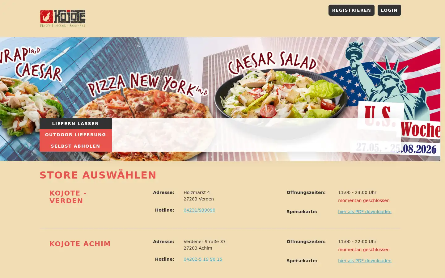 Screenshot of kojote-achim.de