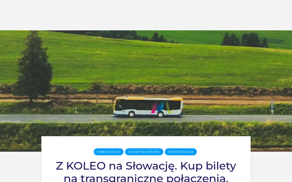 Screenshot of koleo.pl