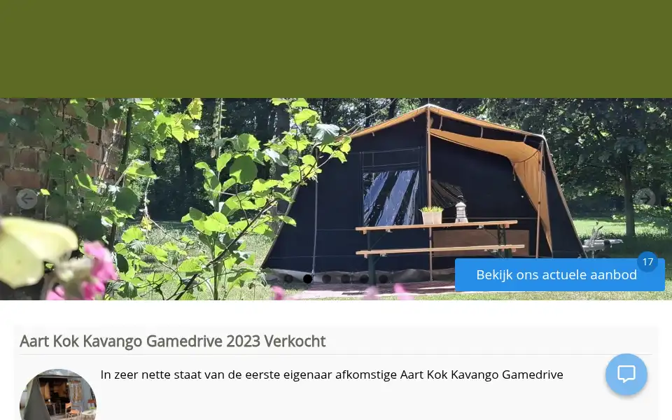 Screenshot of koletenttrailers.nl