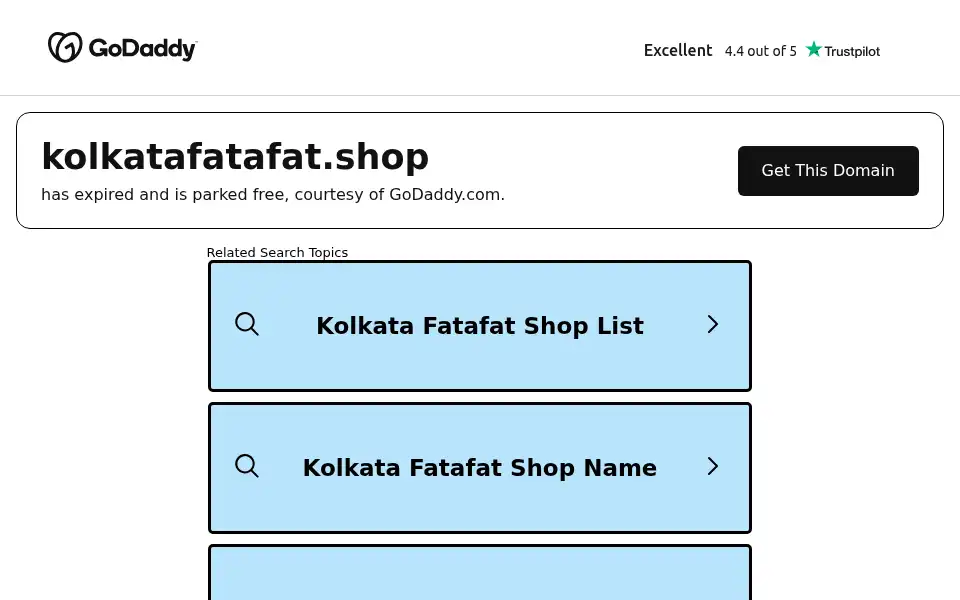 Screenshot of kolkatafatafat.shop