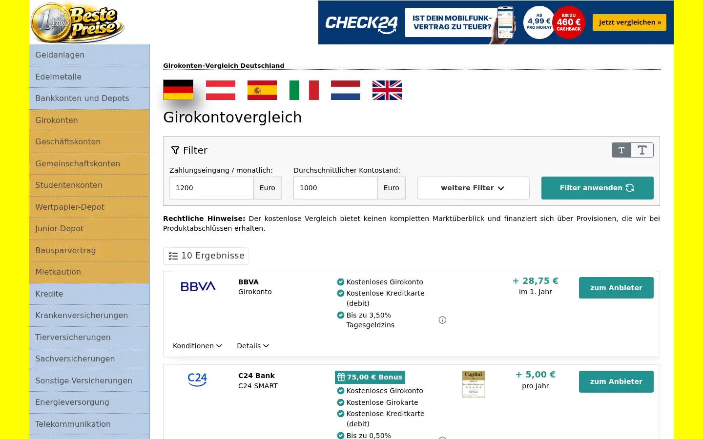 Screenshot of kolobok.de