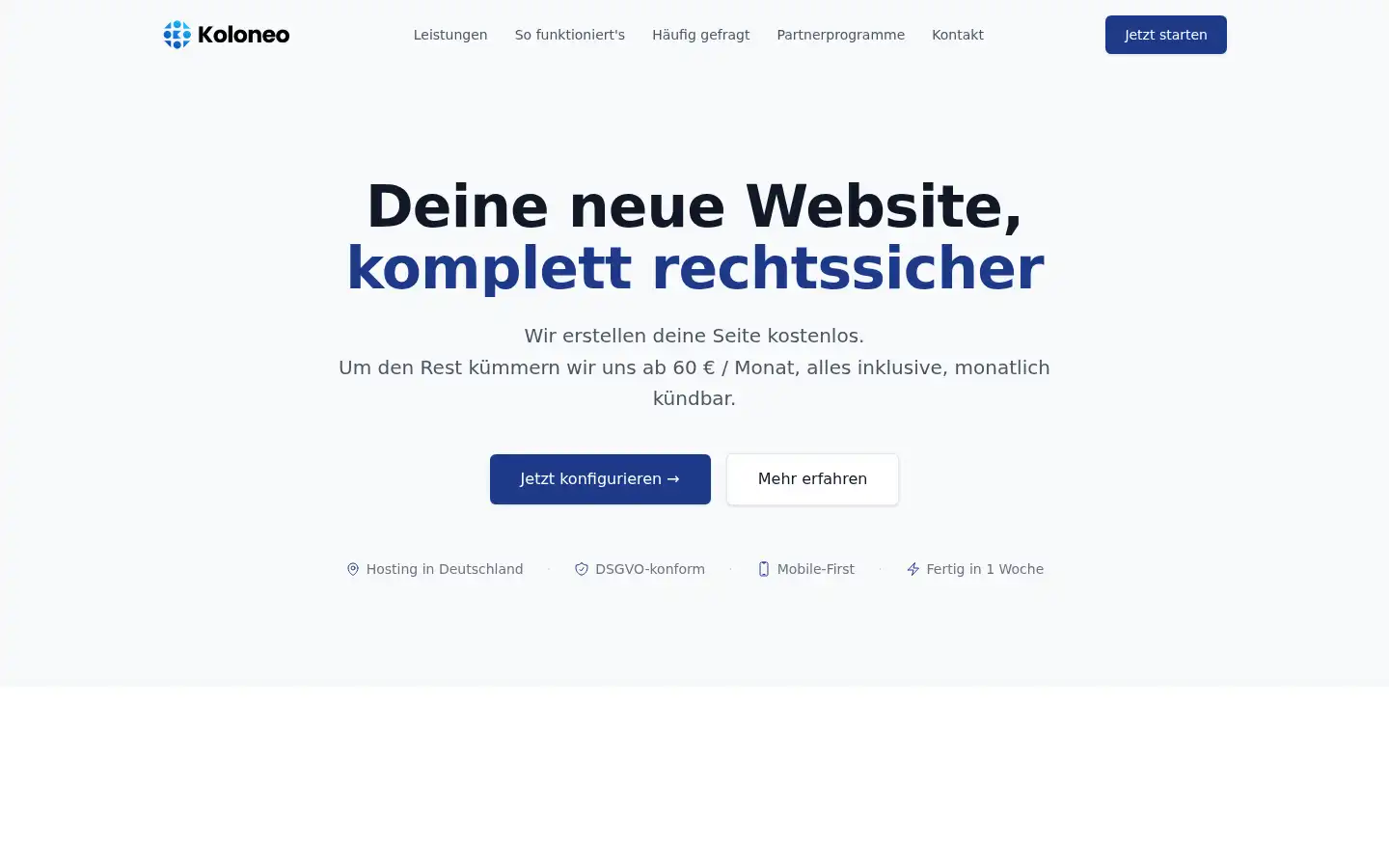 Screenshot of koloneo.com