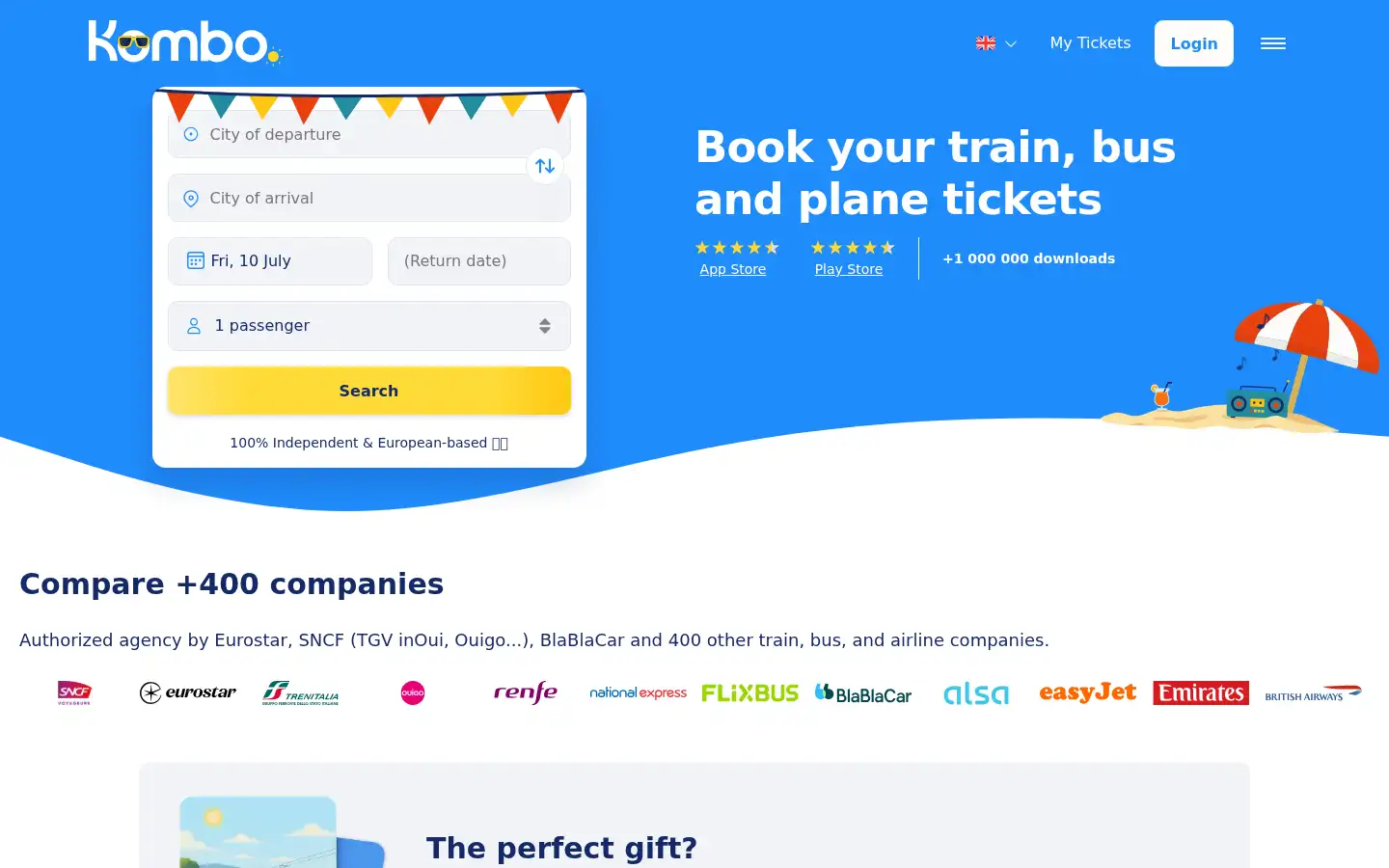 Screenshot of kombo.co