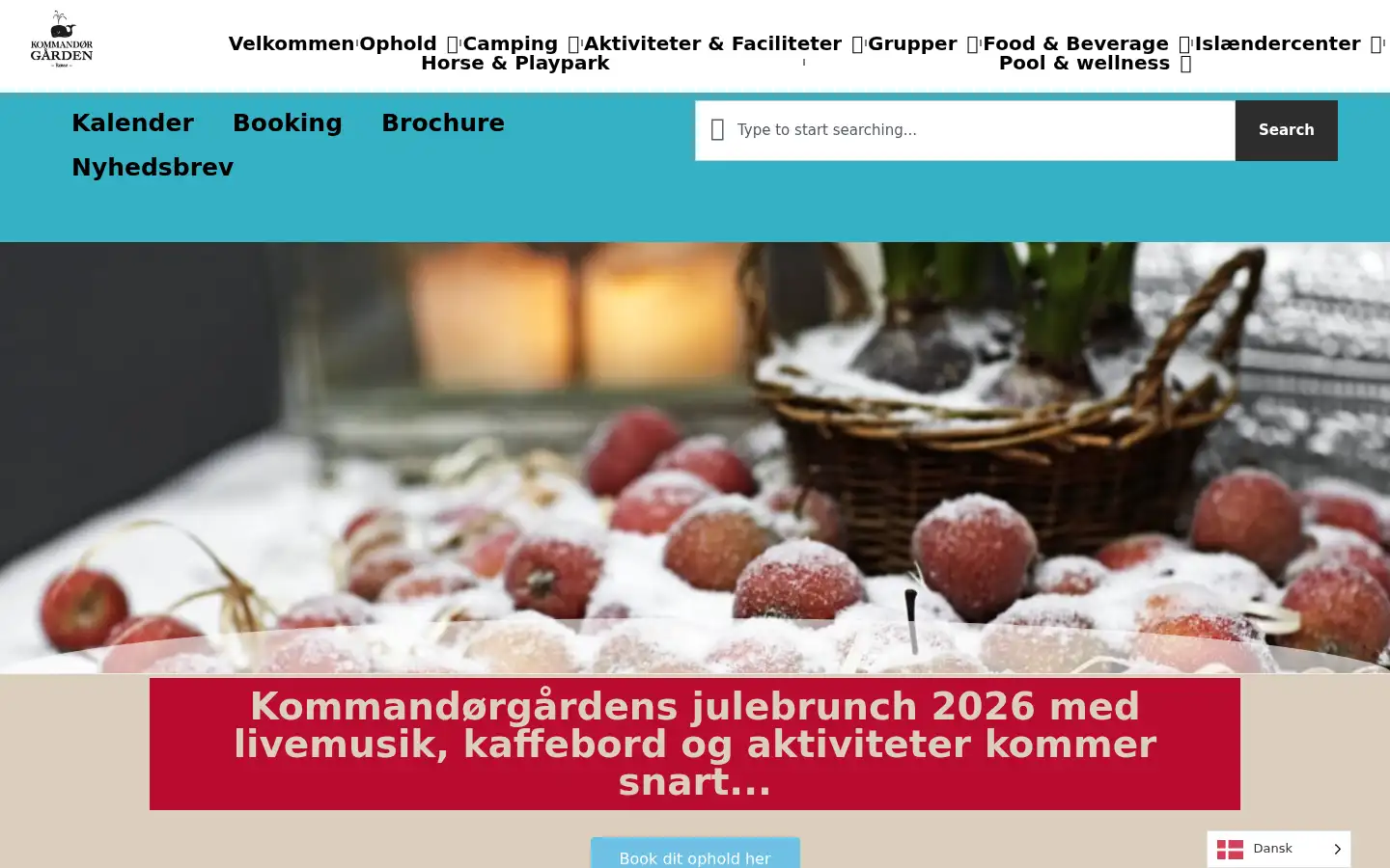 Screenshot of kommandoergaarden.dk