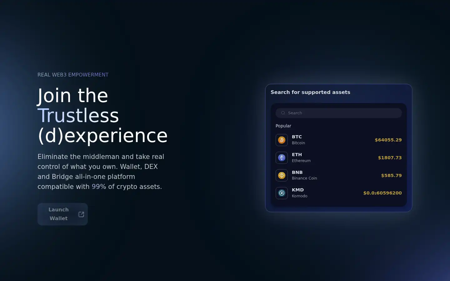 Screenshot of komodoplatform.com