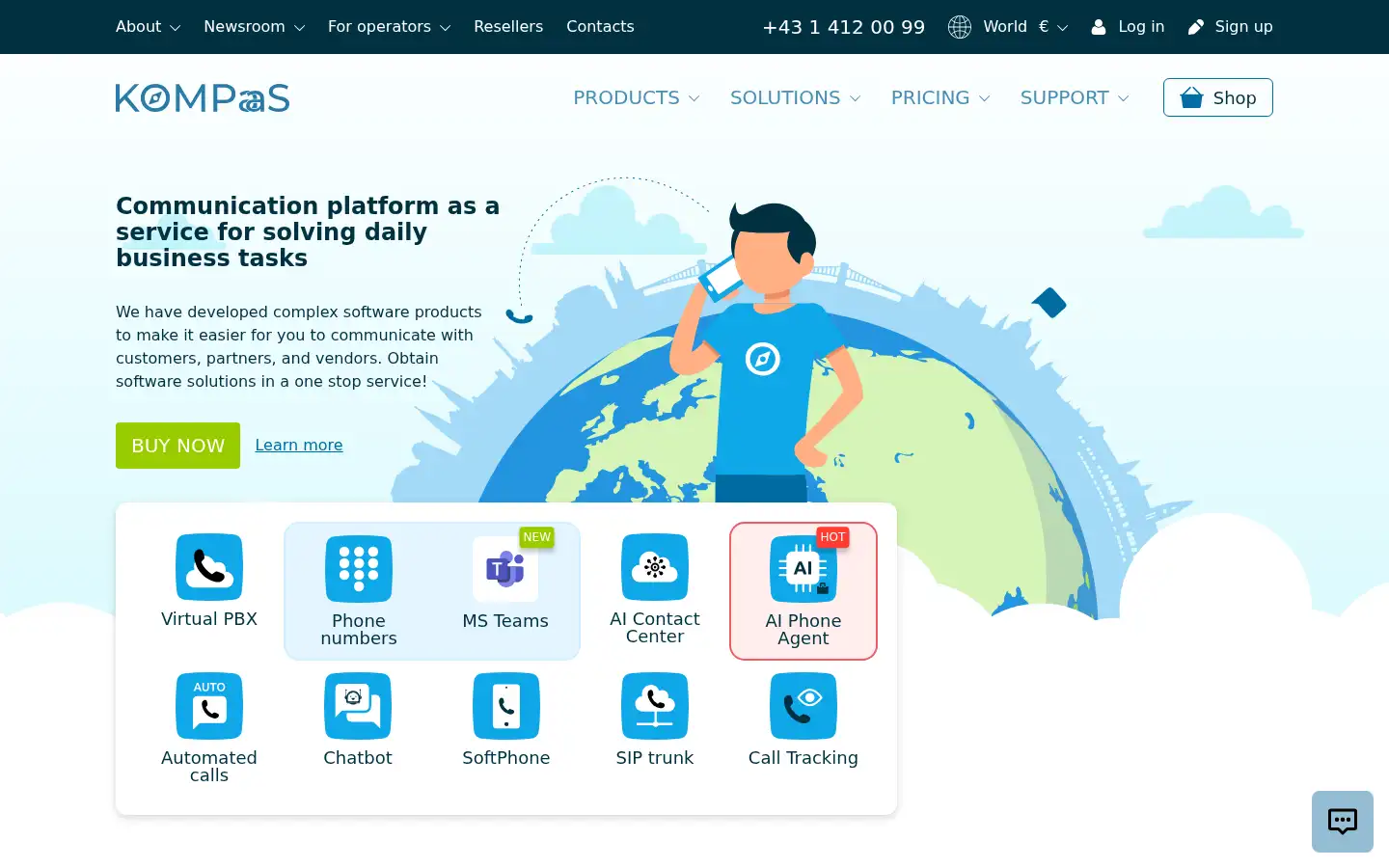 Screenshot of kompaas.tech