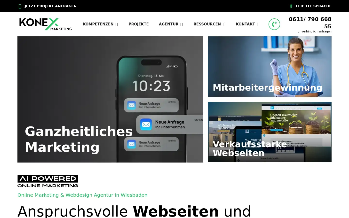 Screenshot of konex-marketing.de