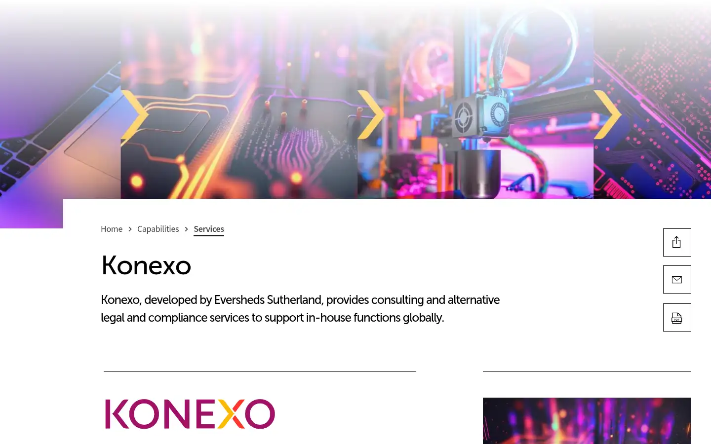 Screenshot of konexoglobal.com